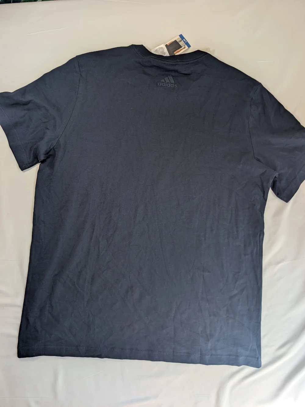 NWT Adidas Men's Navy Tee with Yellow Logo